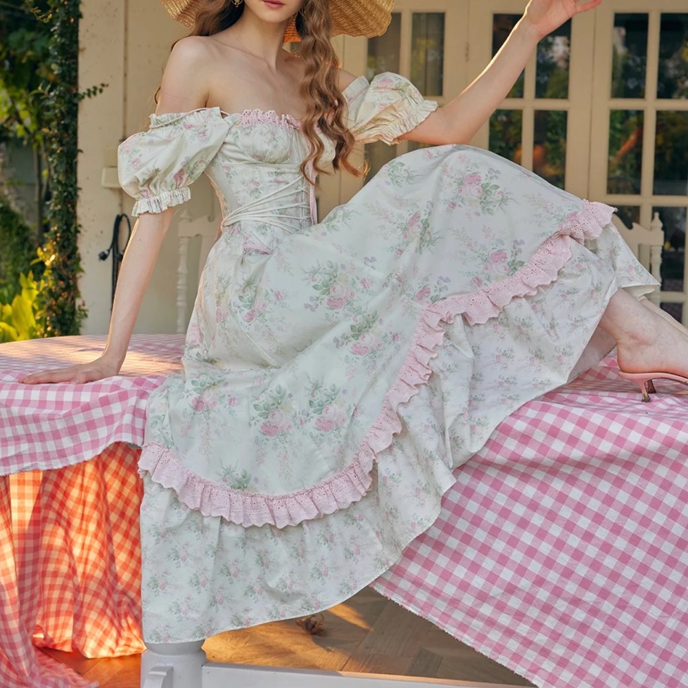 Fleur Poetry Corset Dress - Picture 2 of 5